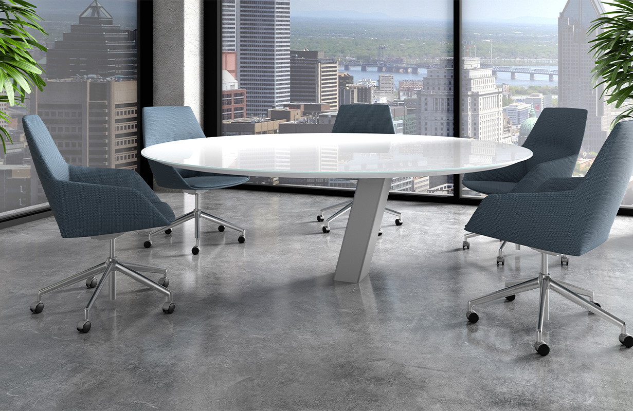 Equilibrium table in an office. 