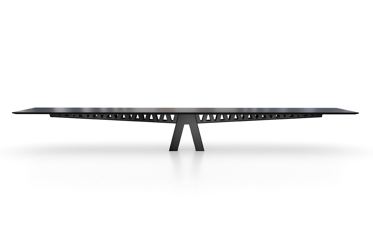 Equilibrium table on white background. 