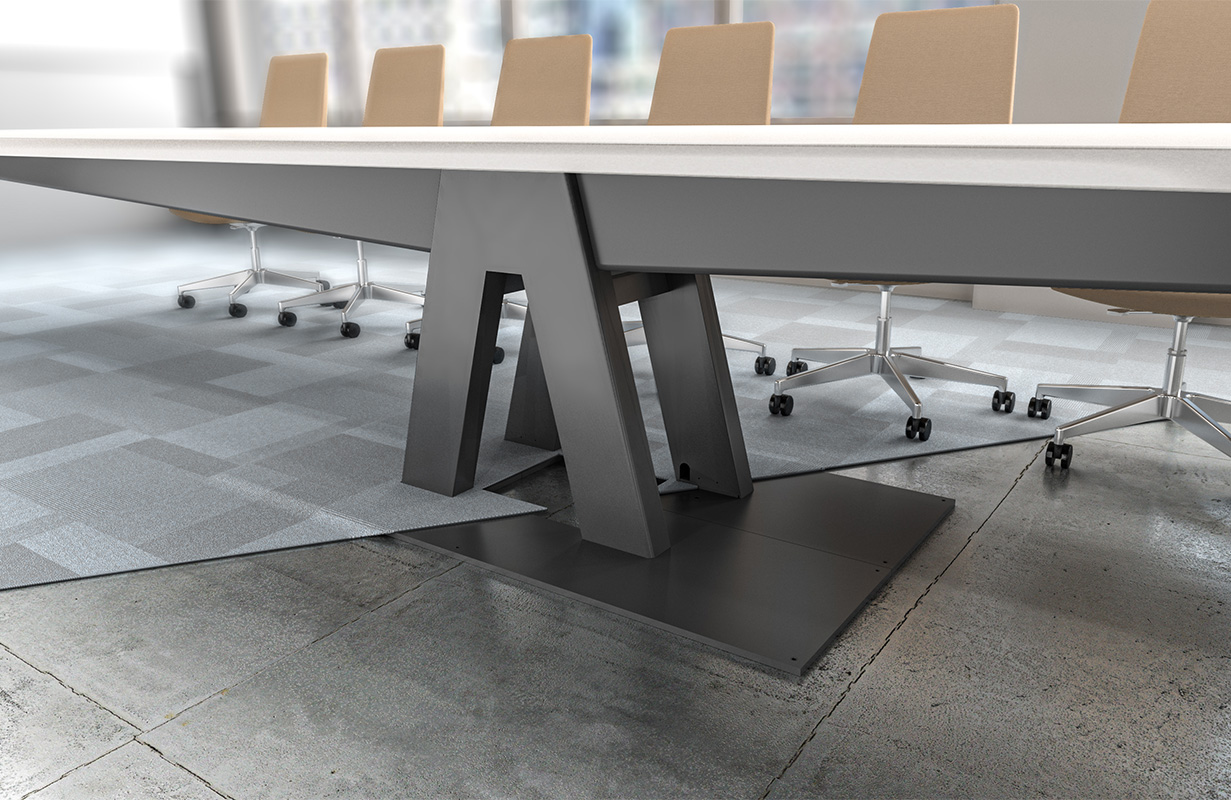 Equilibrium freestanding base detail. 