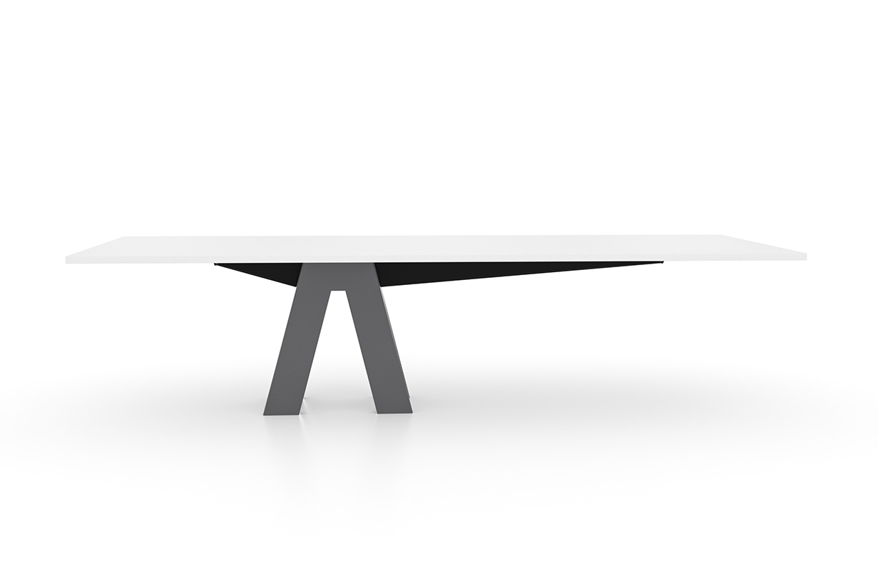 Equilibrium table on white background. 