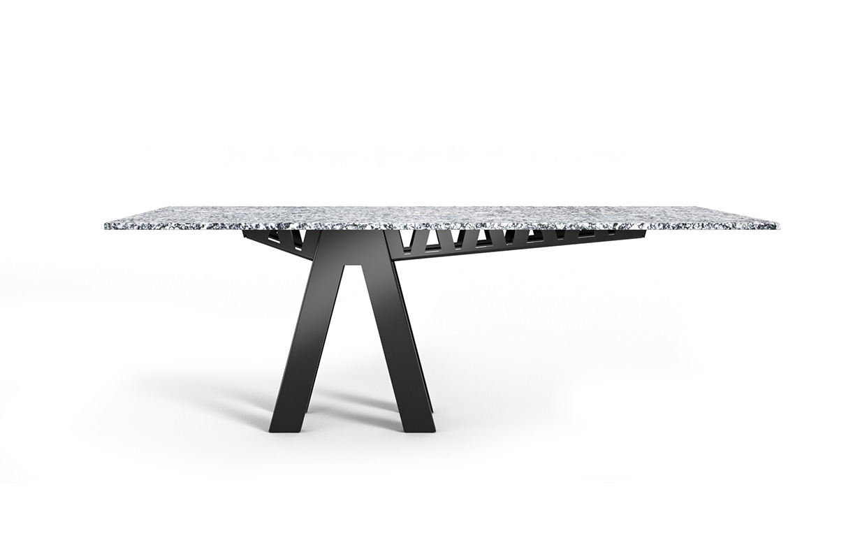Equilibrium table on white background. 