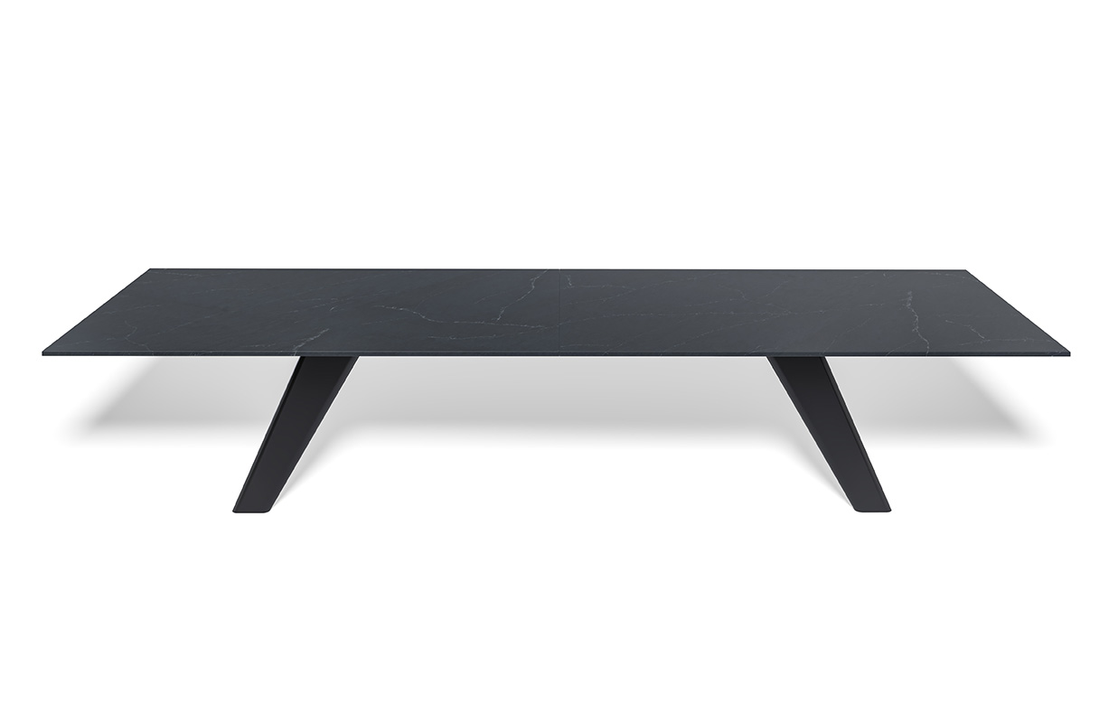 Expanse table on white background. 