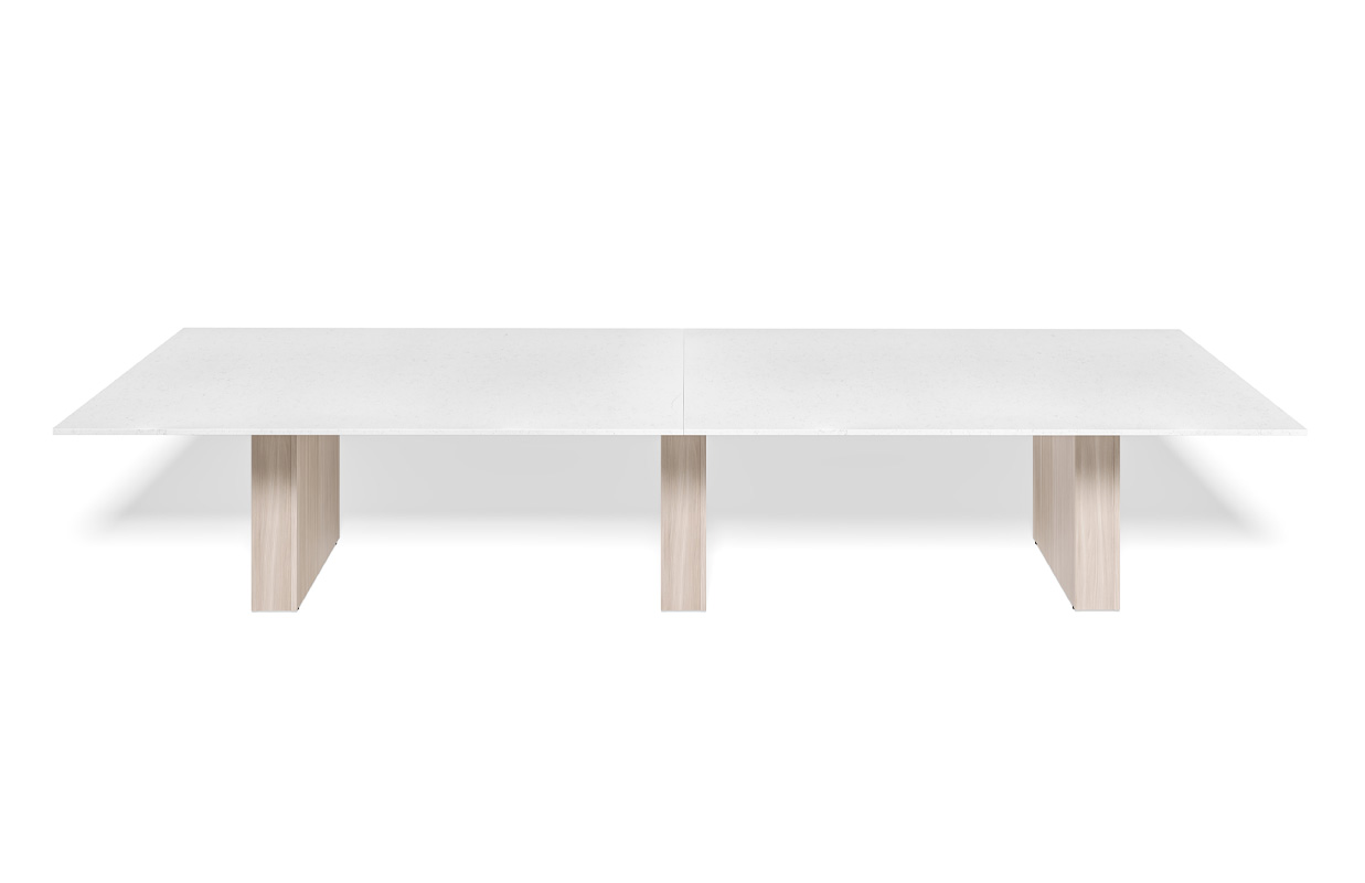 Foundation table on white background. 
