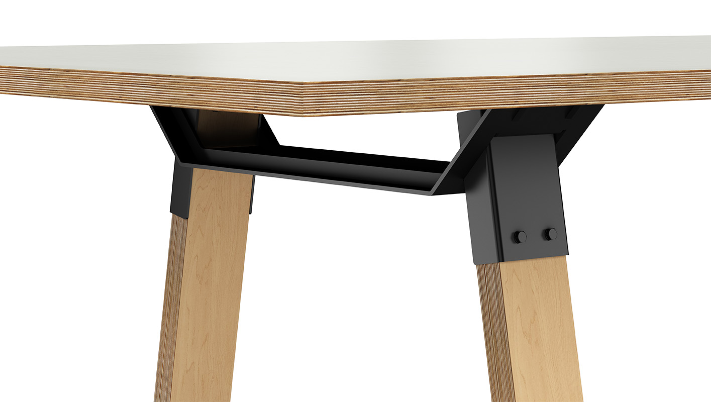 Adventure table bracket detail shot. 