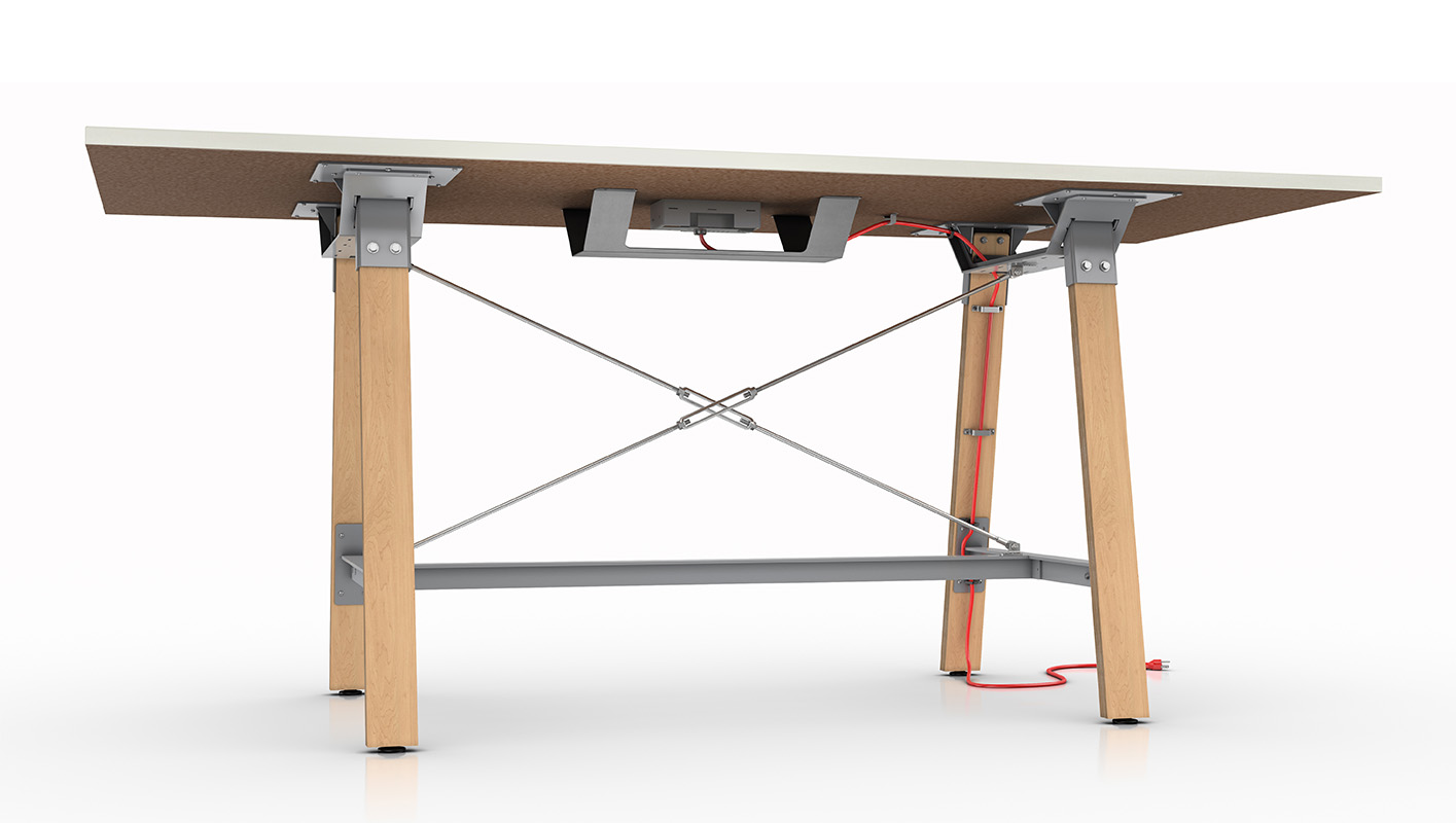 Adventure table on white background. 