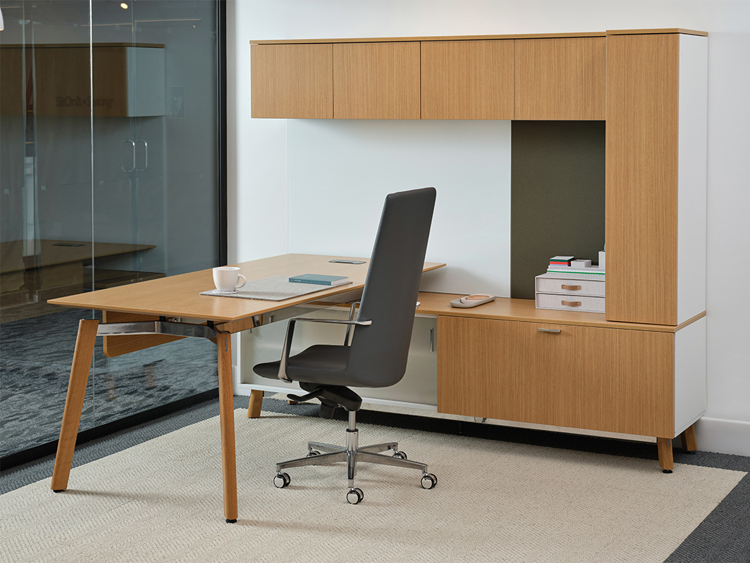 Ligouri Private Office against wall