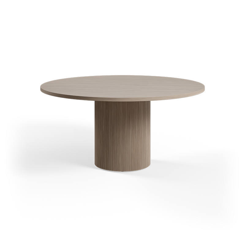Foundation drum on white background. 