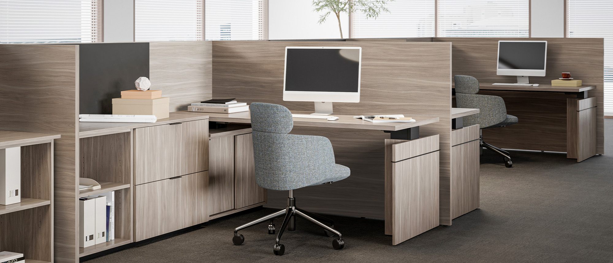 Affinity Open-Plan setup in an office environment.