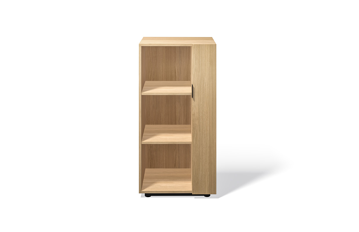 Affinity bookcase on white background. 
