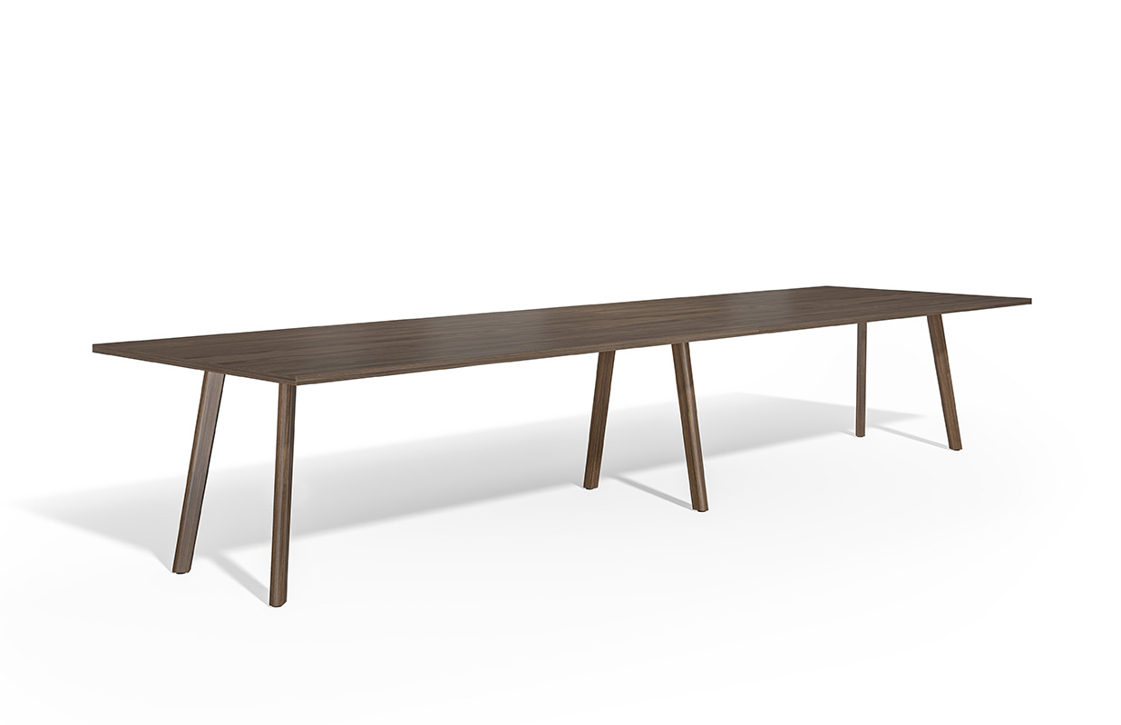 Ligouri frameless table on white background. 