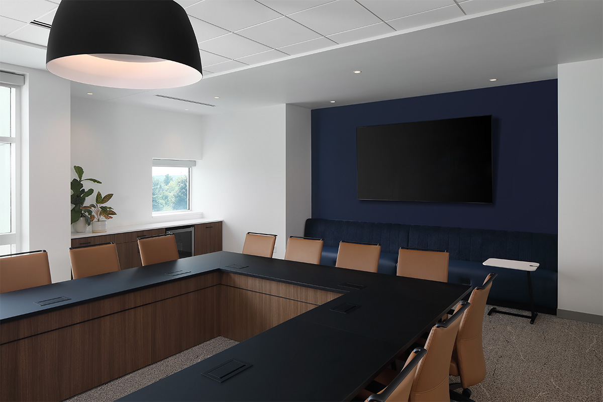 VOU table in a conference room. 
