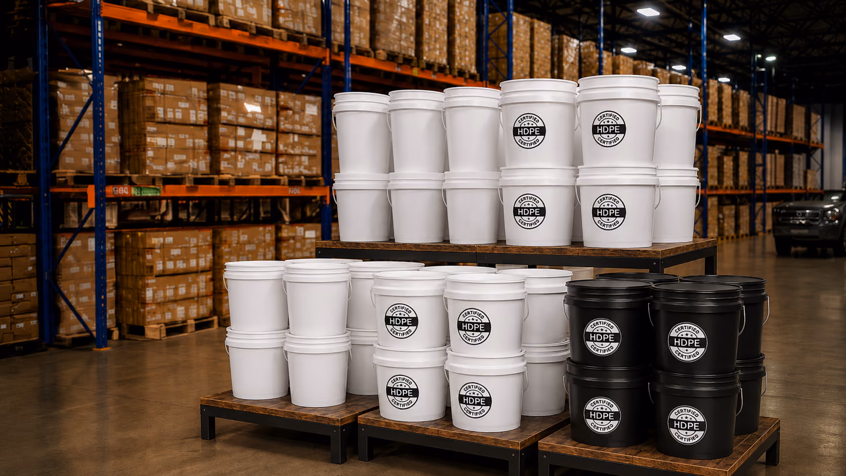 5 gallon steel pails with lids and metal handles
