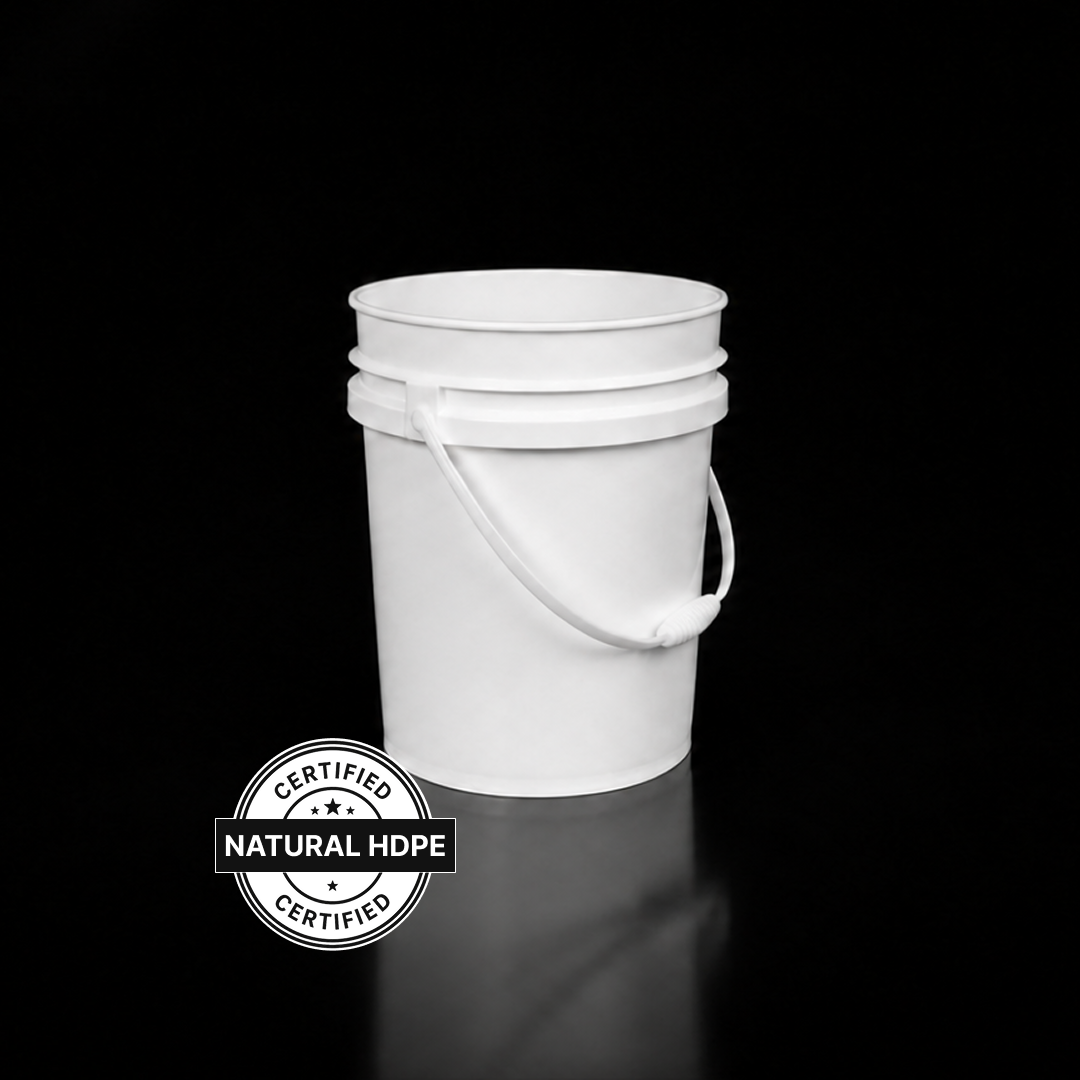 5 gallon natural HDPE pail