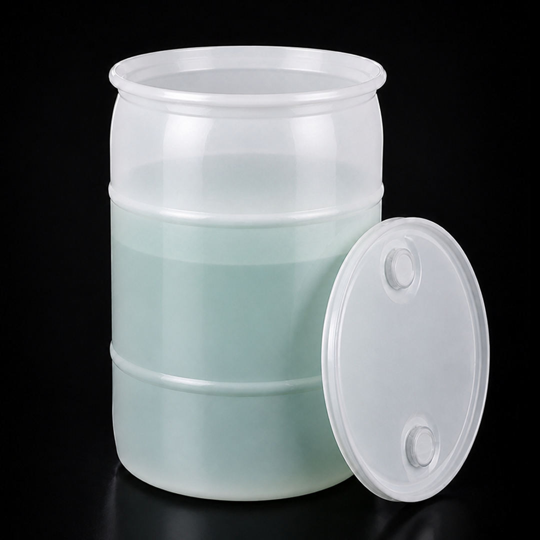 55 gallon natural HDPE drum