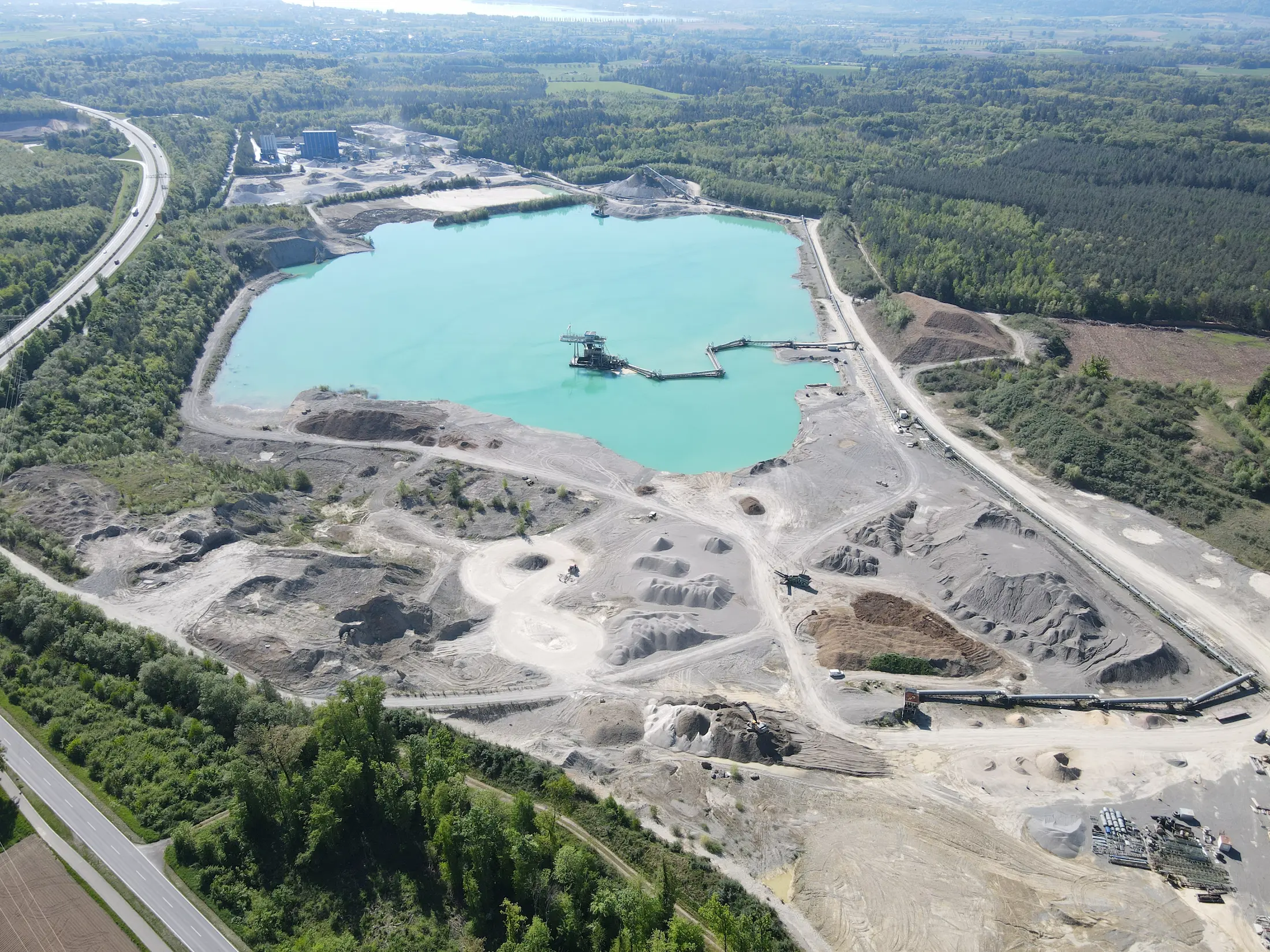 Kiesgrube Nassabbau