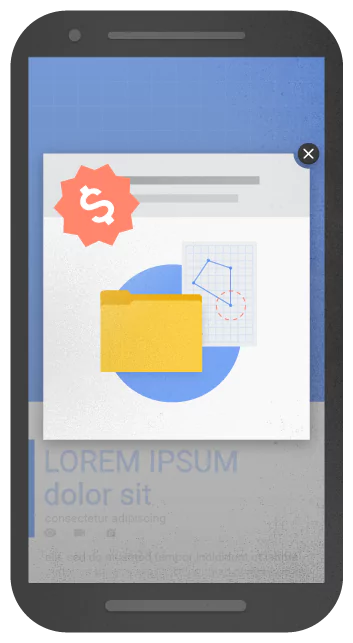 Example of an interstitial pop-up