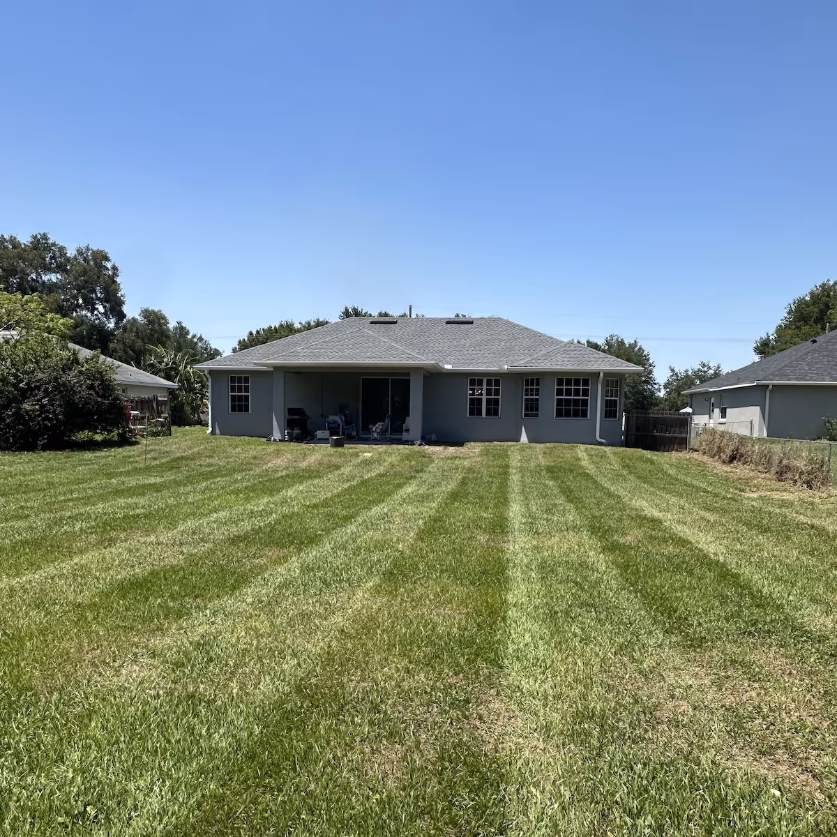 lawn care maintenance near me with crisp edges and clean finish