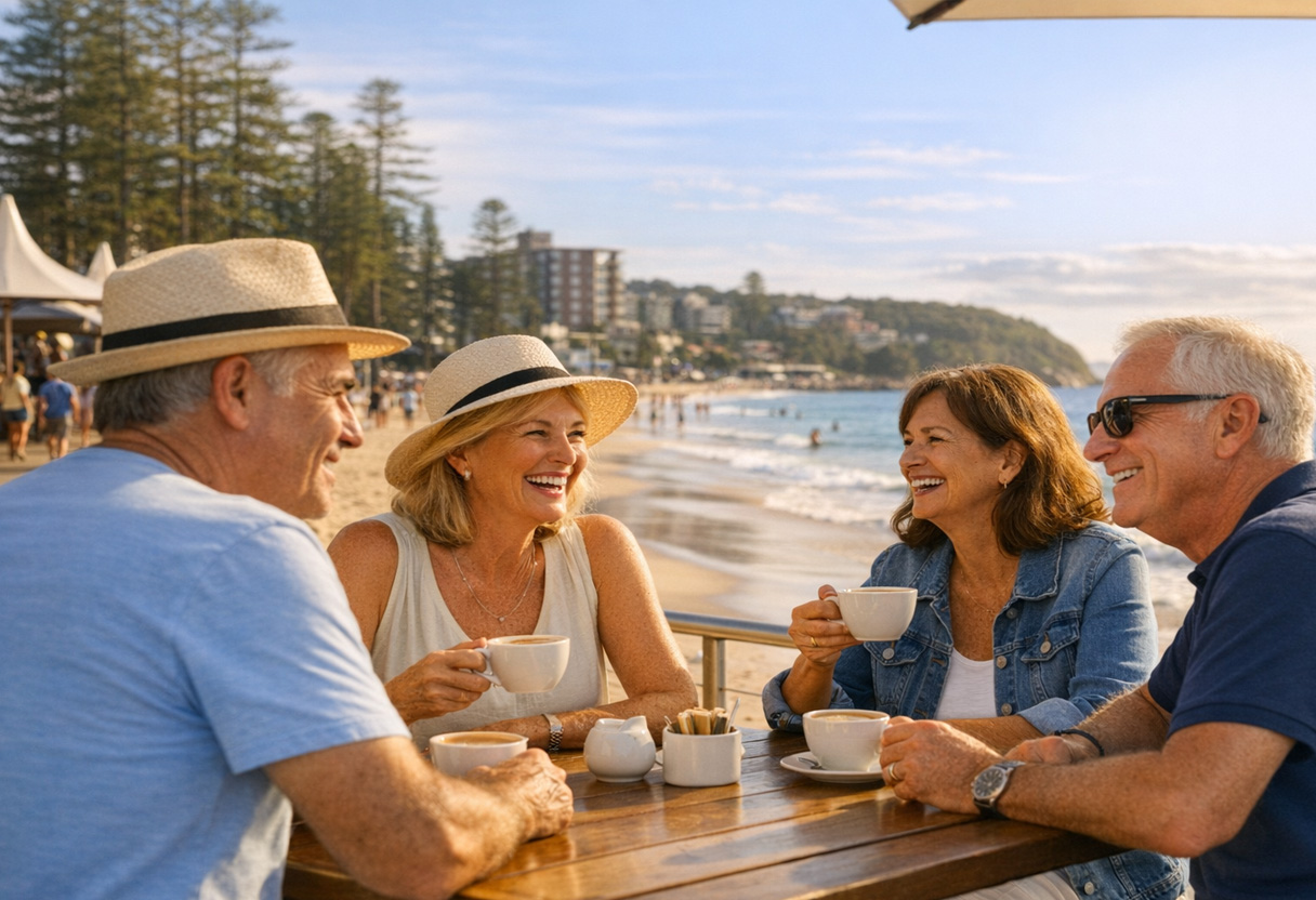 image of friends talking