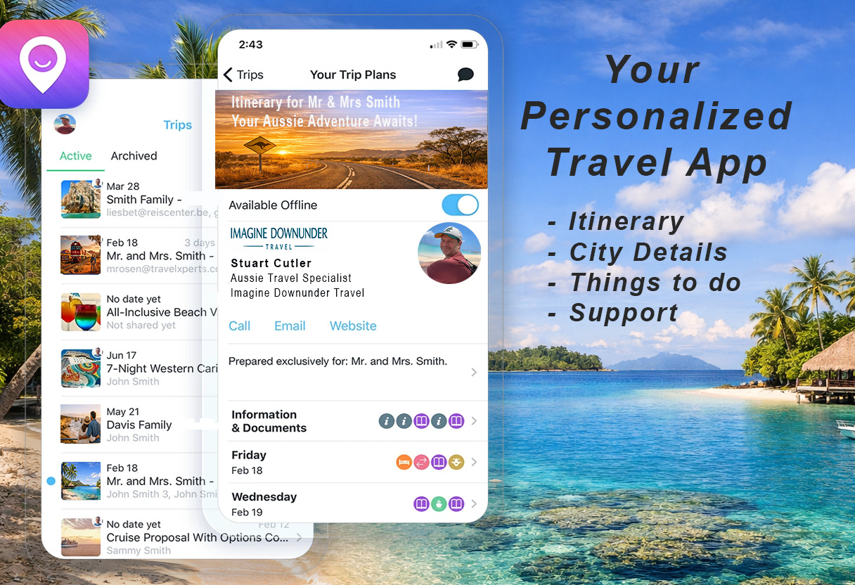 image of personalized travel app