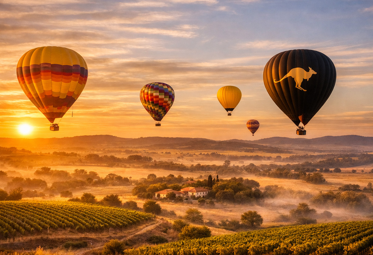 image of Barossa hot air balloons