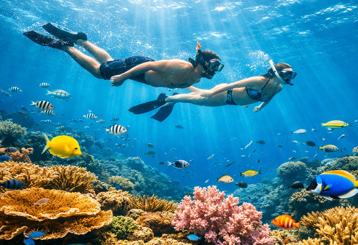 image of reef divers
