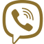 Gold WhatsApp logo icon on white background.