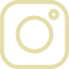 Instagram app icon with a stylized camera outline and circle on a beige background.