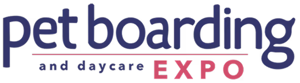 Text logo for pet boarding and daycare EXPO with EXPO in uppercase red letters.