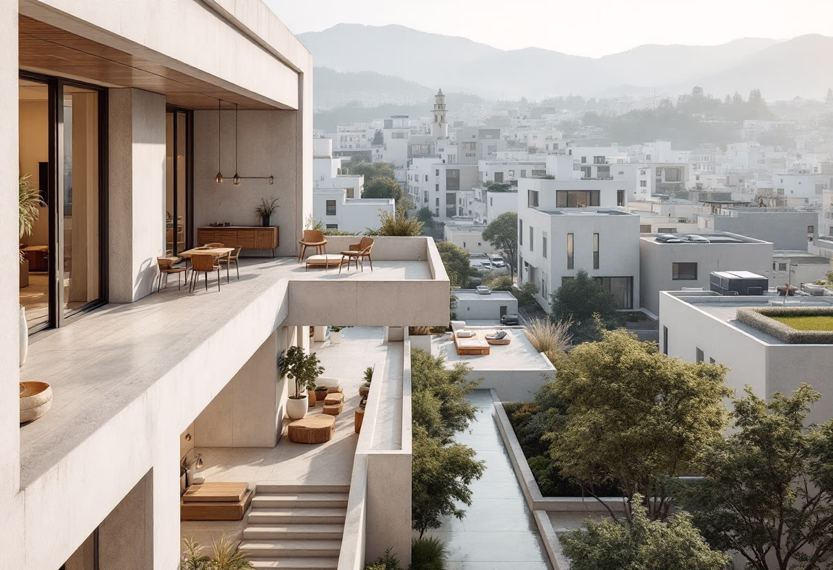 [background image] of a cityscape where the studio is located (for a ceramic studio)