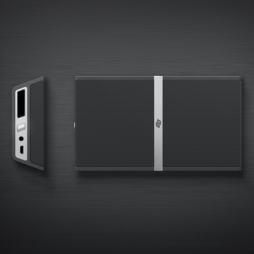 Transit, Soen’s portable speaker shown from front and side