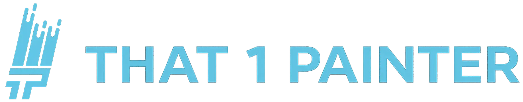 That 1 Painter logo with stylized paintbrush icon in blue next to text.