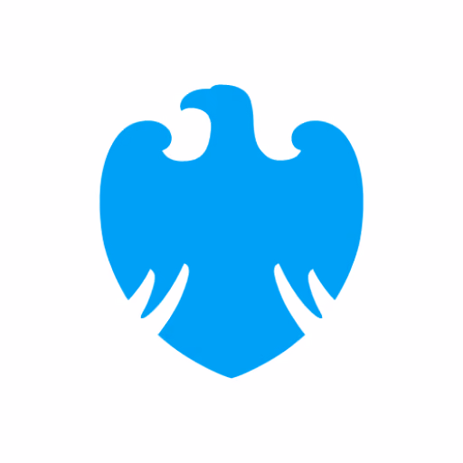 Blue stylized eagle emblem with outspread wings on white background.