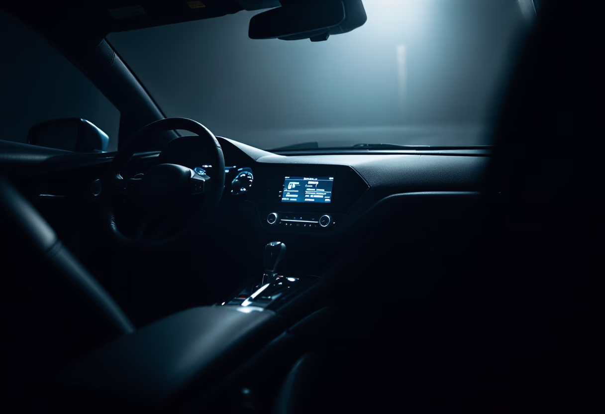 image of vehicle interior (for a auto dealership)