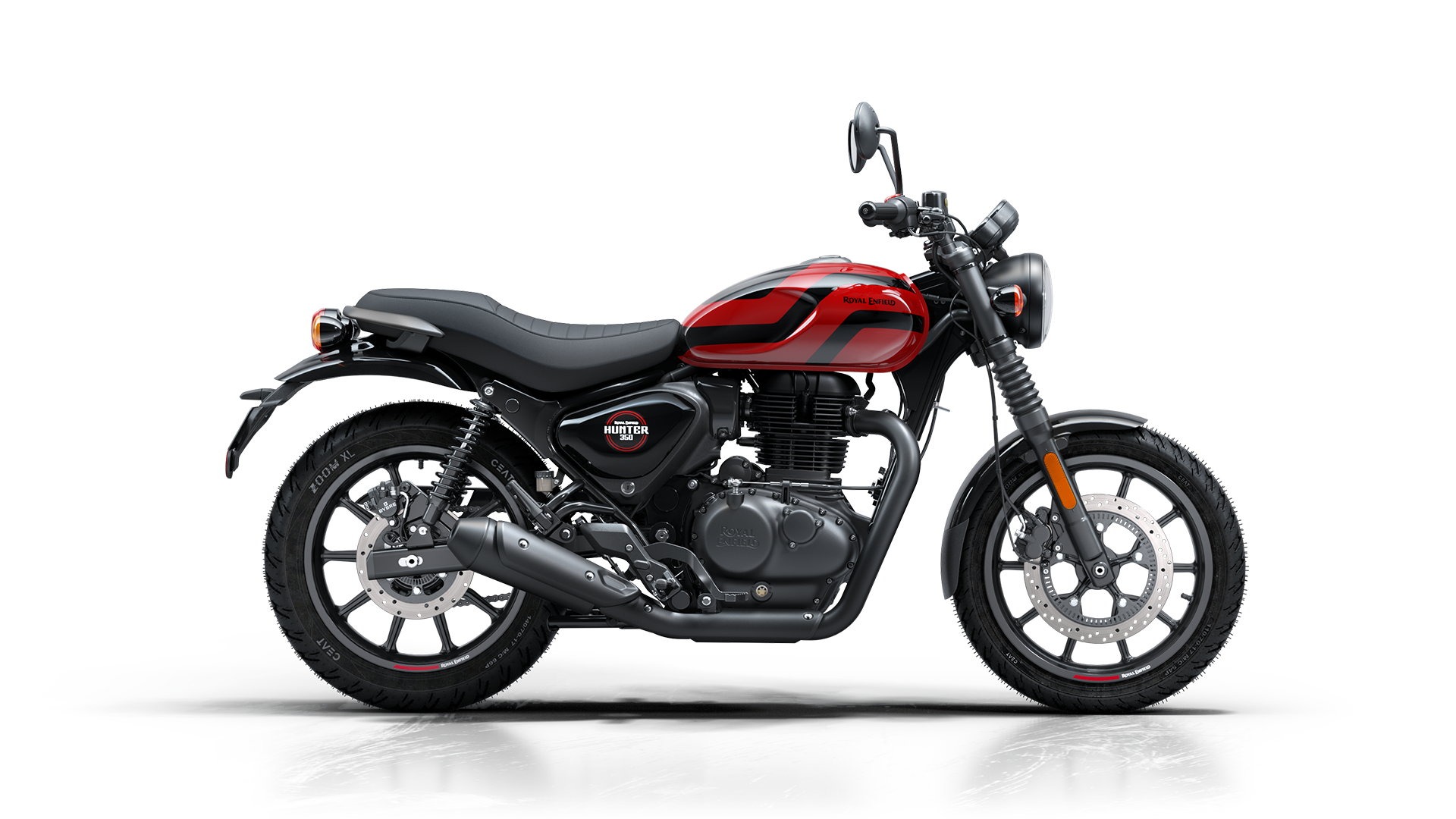 Royal Enfield Hunter 350 — boční pohled