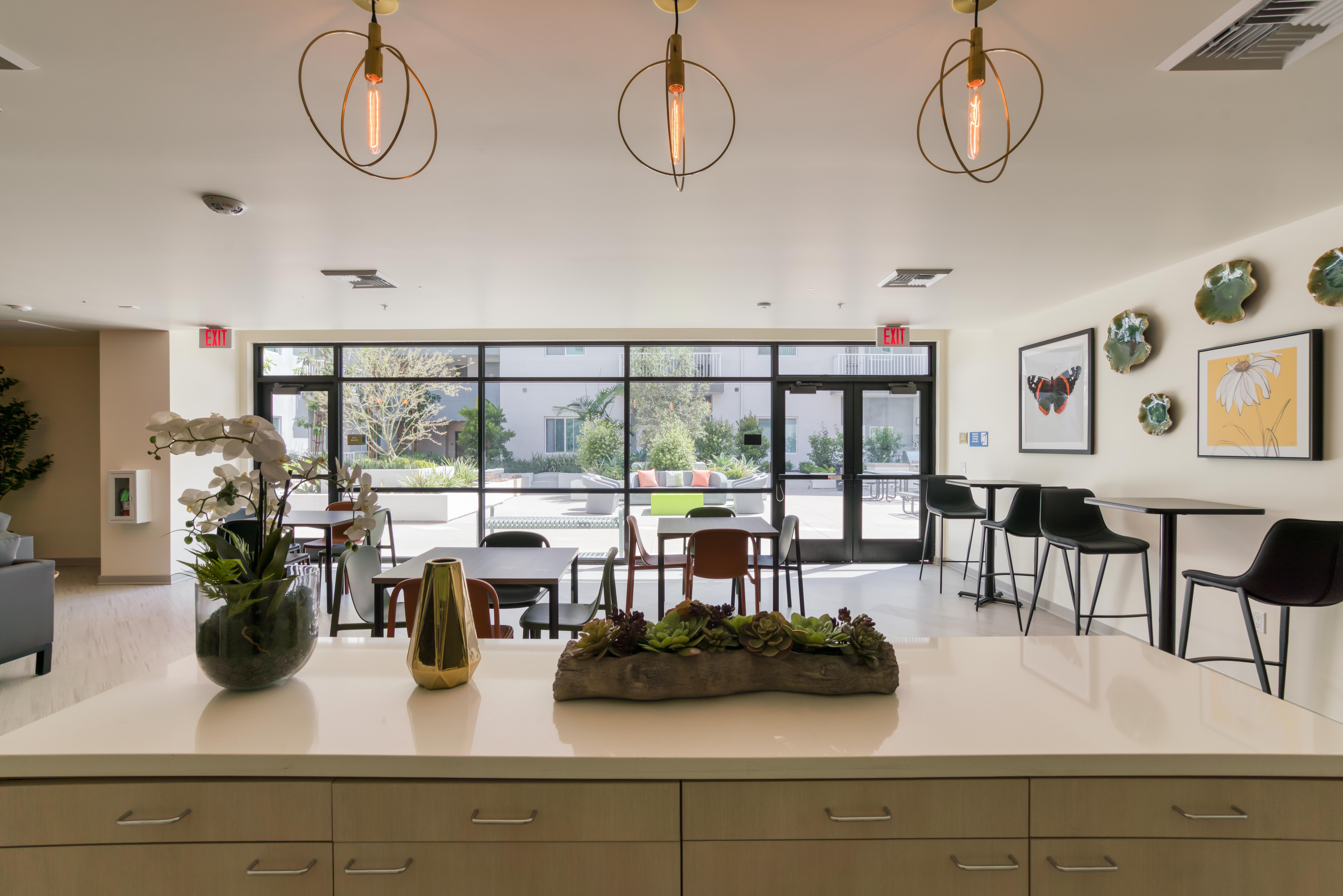Clubhouse kitchen area