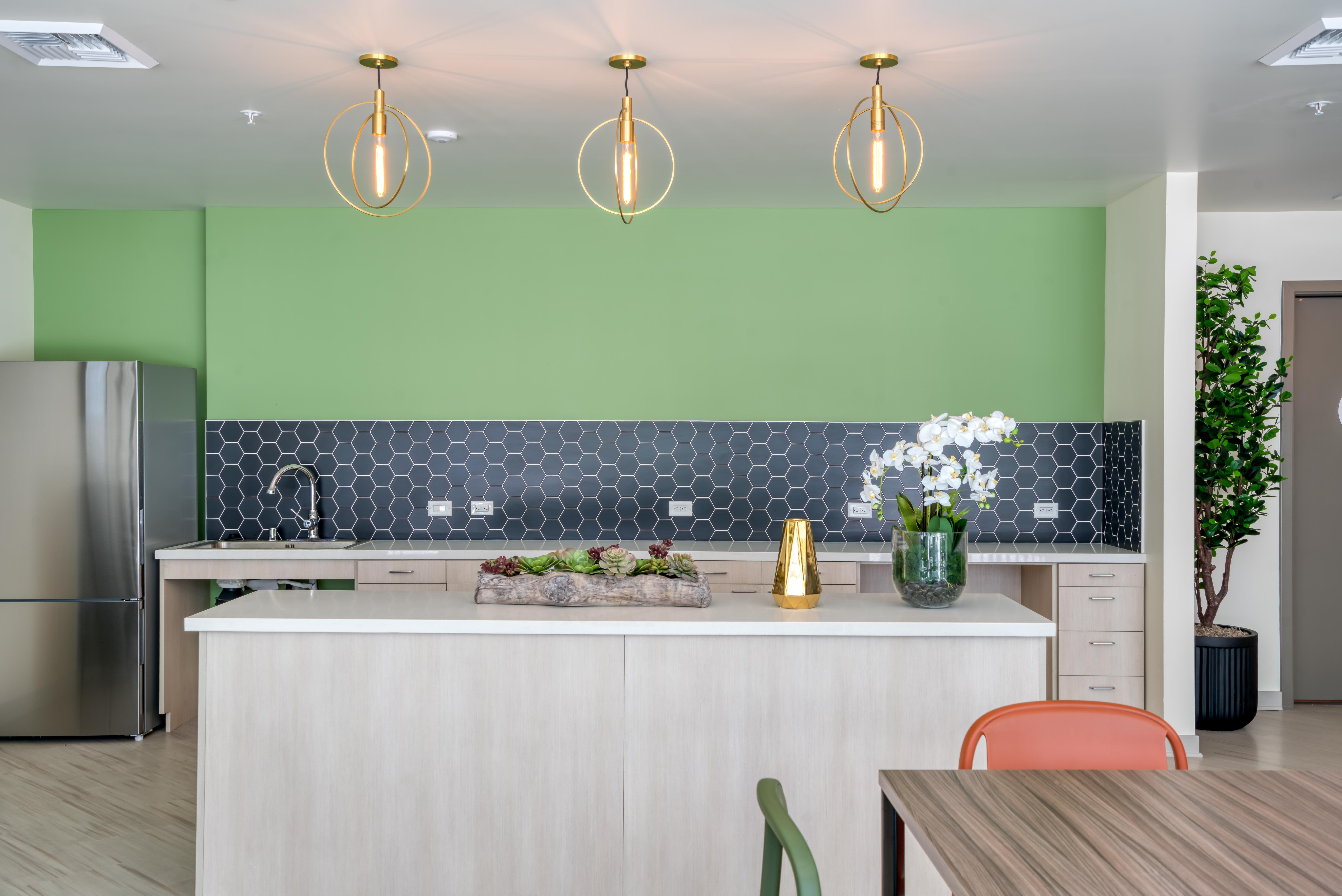 Clubhouse kitchen area