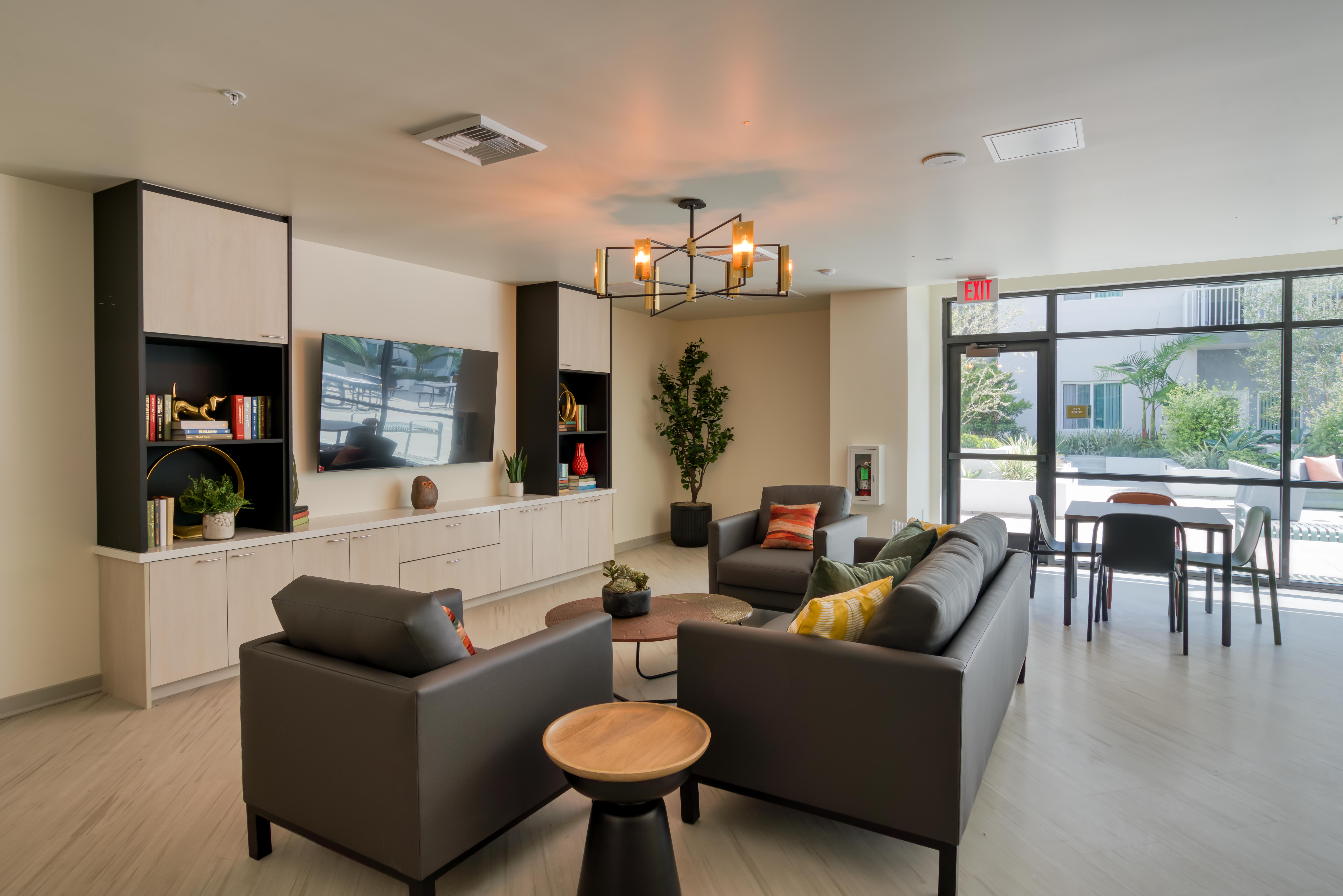 Clubhouse seating area