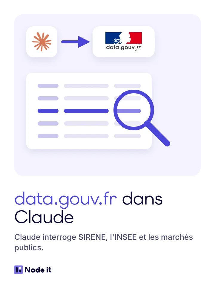 MCP data.gouv.fr : open data public dans Claude Code