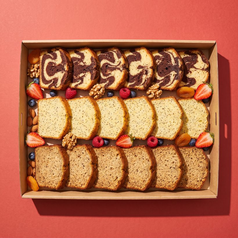 Plateau de 3 cakes faits maison à partager