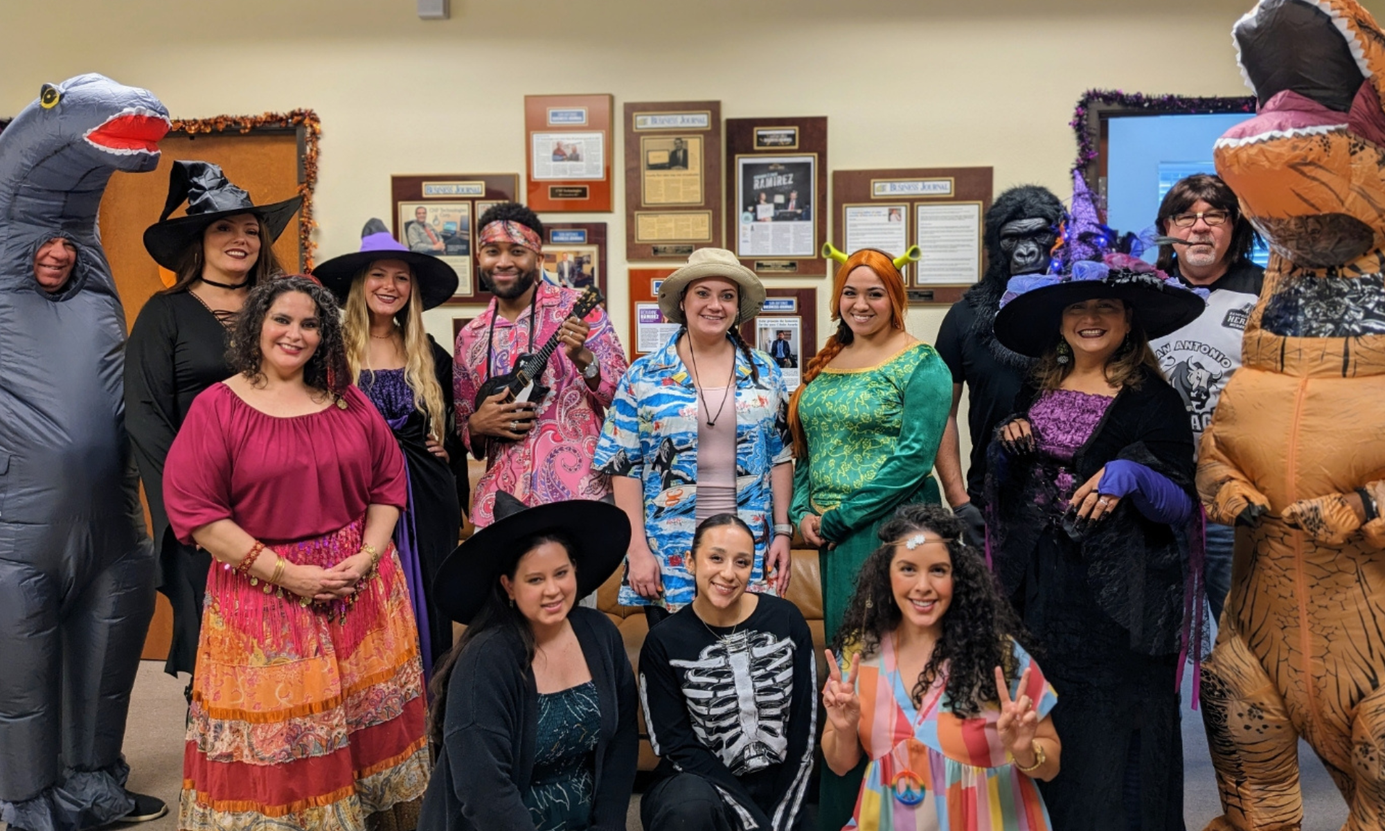 CNF Team celebrating Halloween together at the office