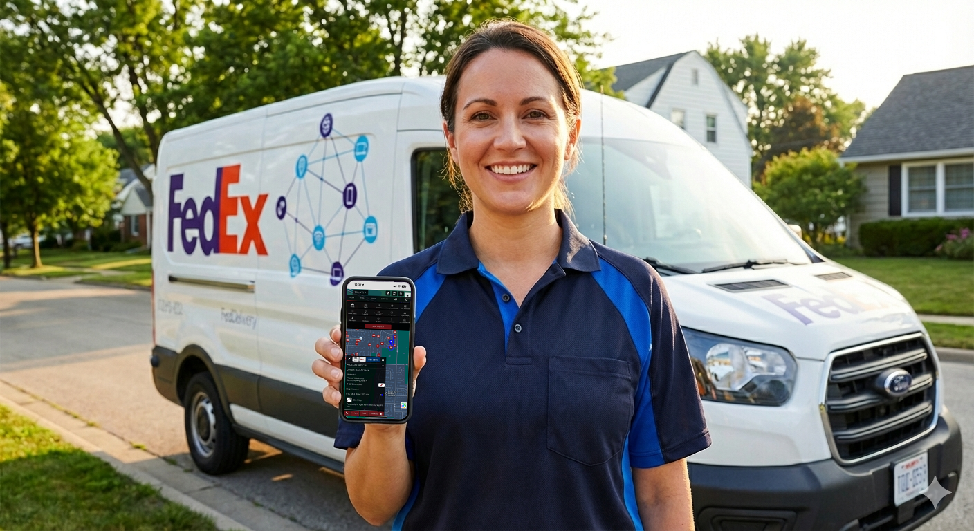 The ezRoute driver app