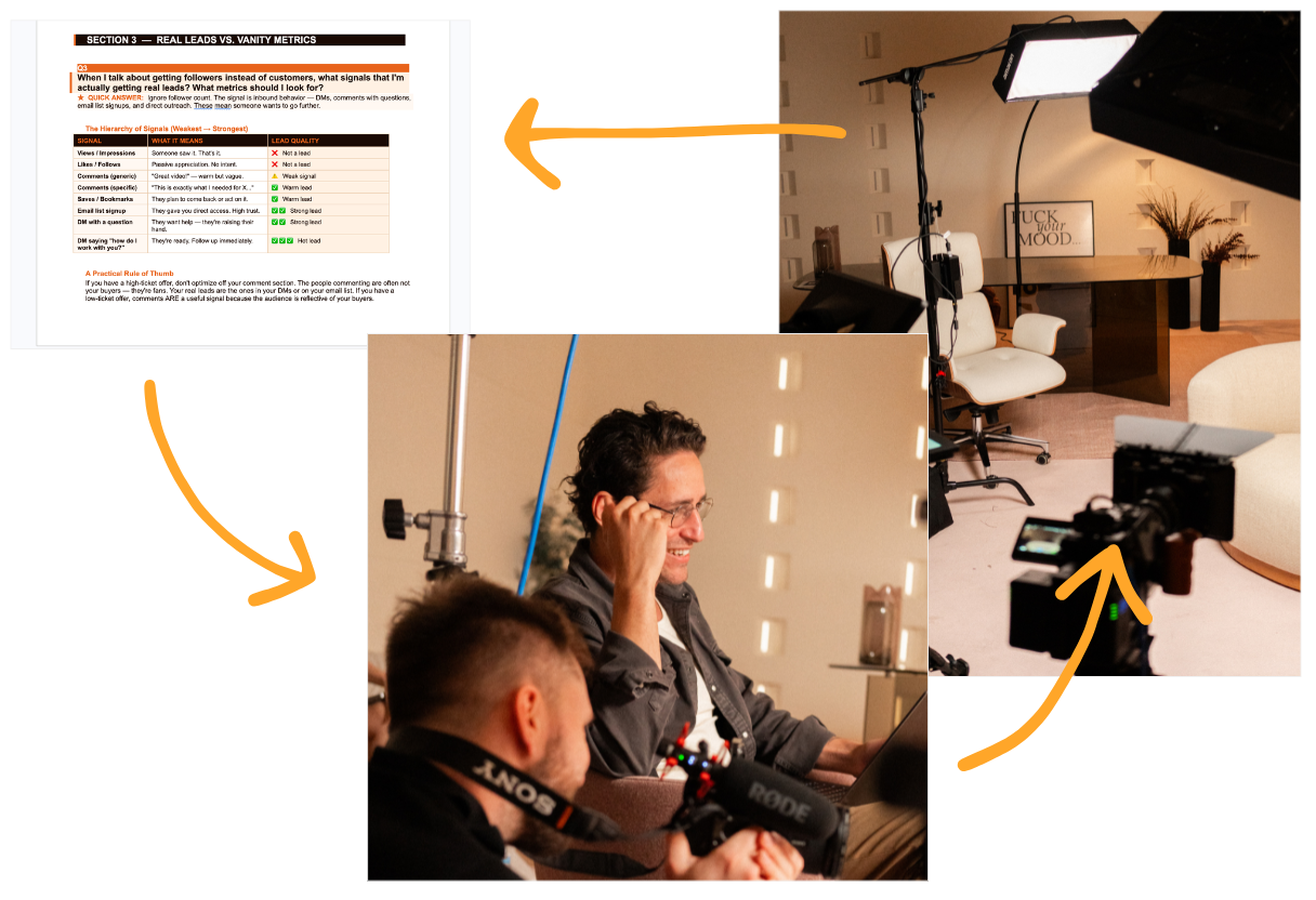 image of studio setting (for a game development company)