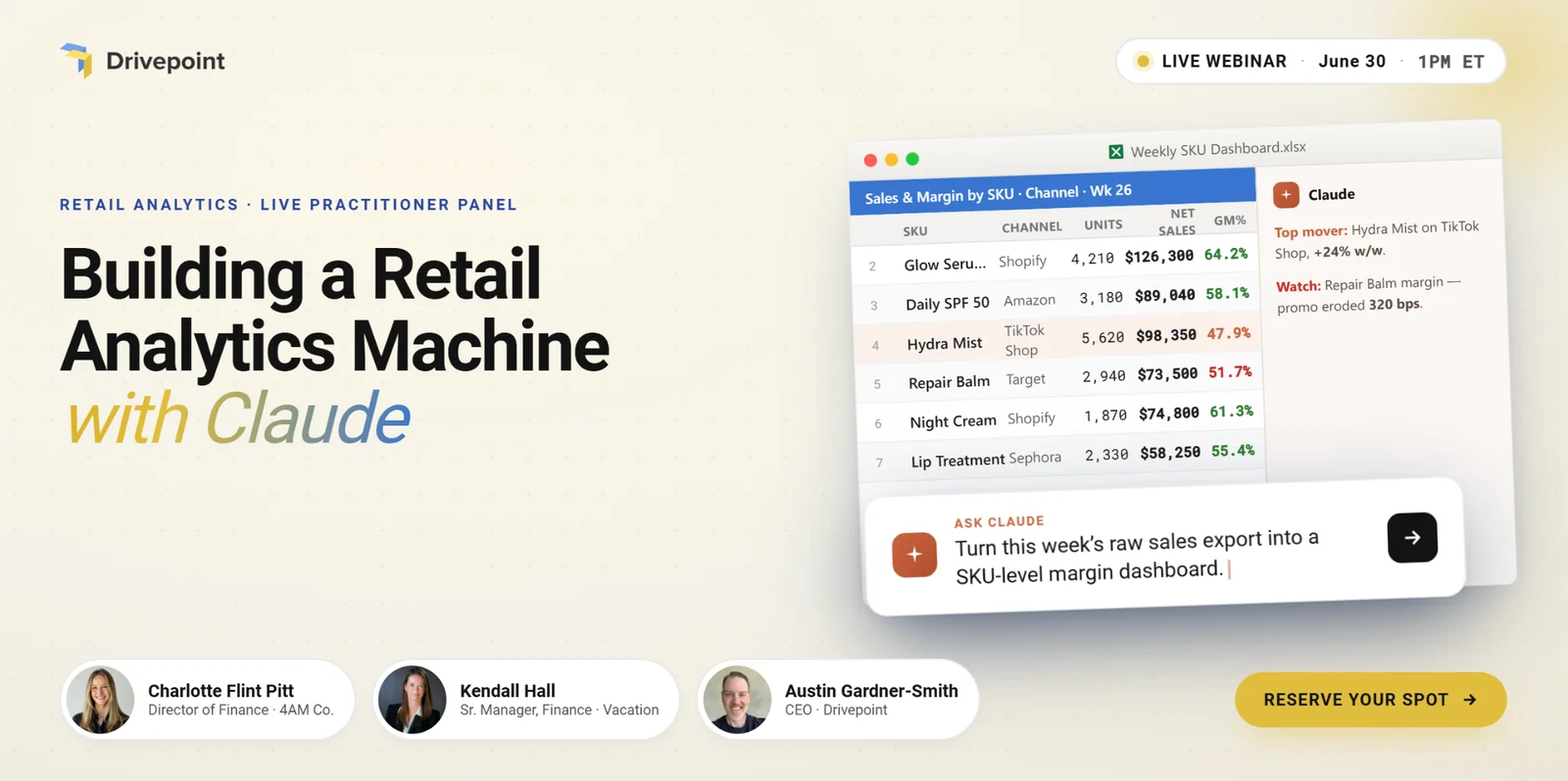 Building a Retail Analytics Machine with Claude