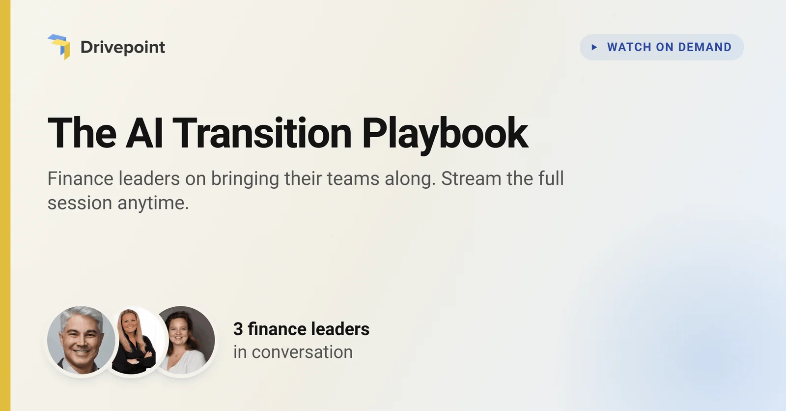 The AI Transition Playbook: Finance Leaders on Bringing Teams Along