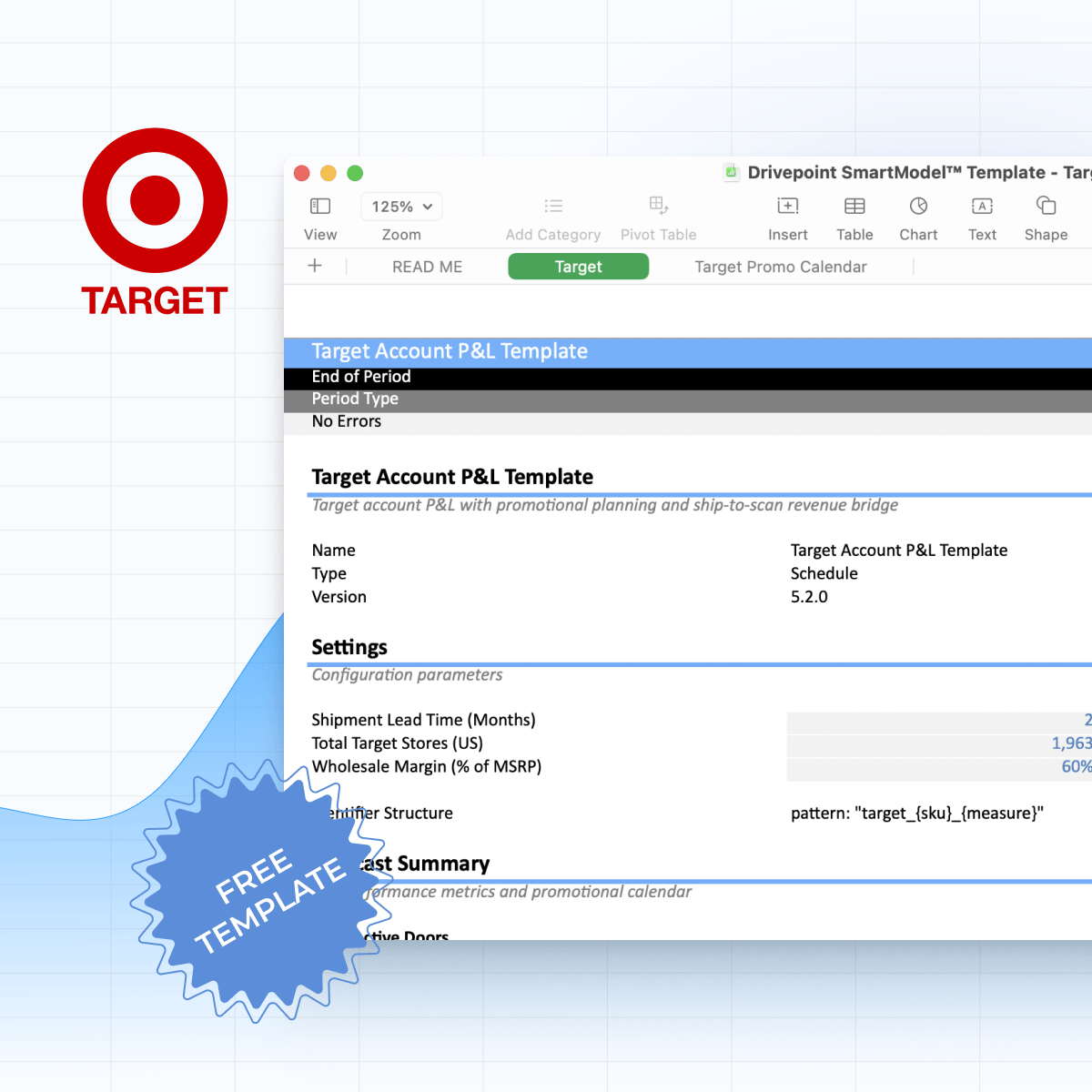Target P&L Forecast Template
