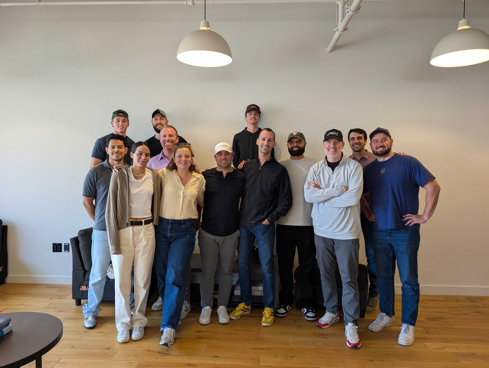 The whole Drivepoint team together in person