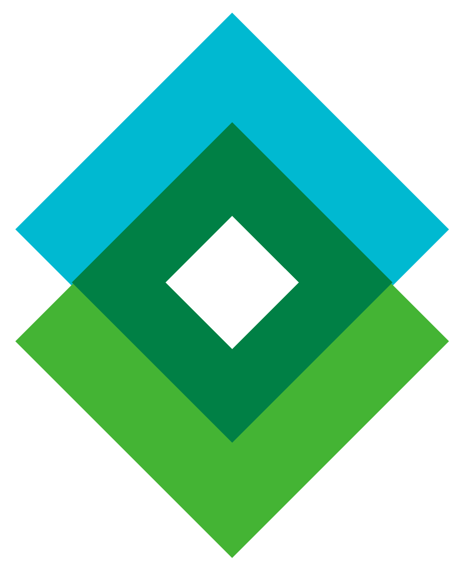 Green and blue icon for HZW Environmental Consultants in Ohio