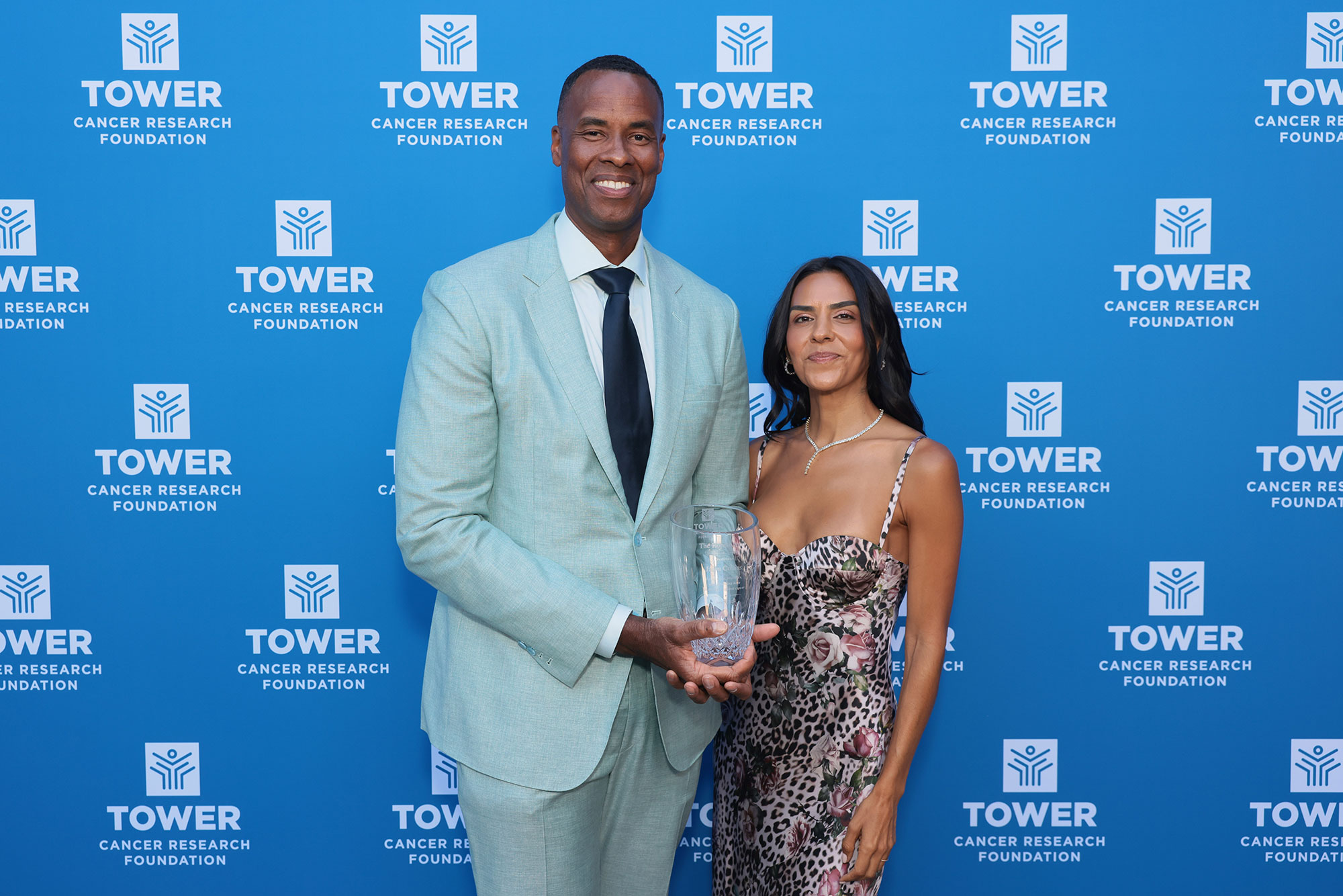 Jarron Collins and Elsa Collins at Tower Cancer Research Foundation's 30th Anniversary Tower of Hope Gala: The Power of What's Next, which honored the life and legacy of Jason Collins.