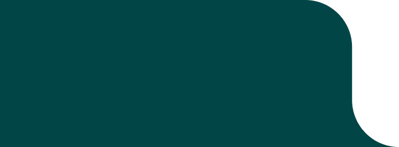 Dark green shape with curved edges and one rounded corner on a transparent background.