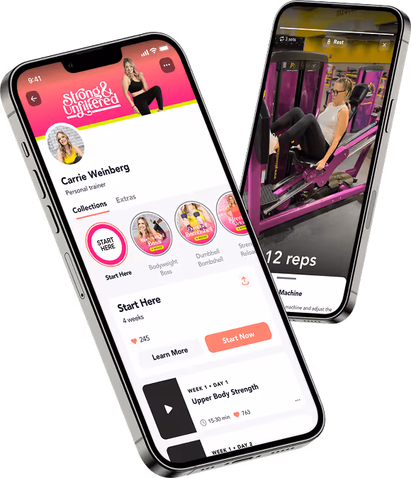 Image of phones with app screenshots